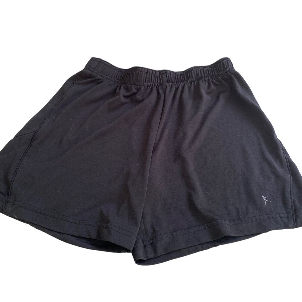 Danskin Now Shorts Girls Youth Large (10-12) Black Athletic Sports Gym Dance